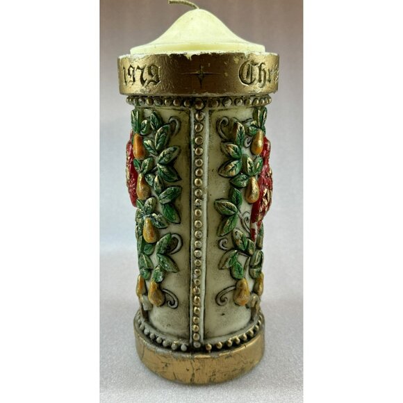 Vintage 1979 Lenox Partridge In A Pear Tree Candle From the12 Days Of Christmas - Picture 3 of 6